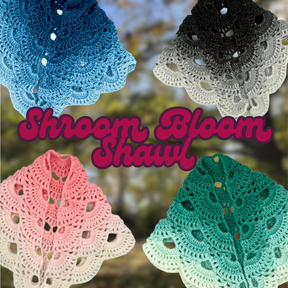 Shroom Bloom Crochet Shawl handmade by RustyyCrafts